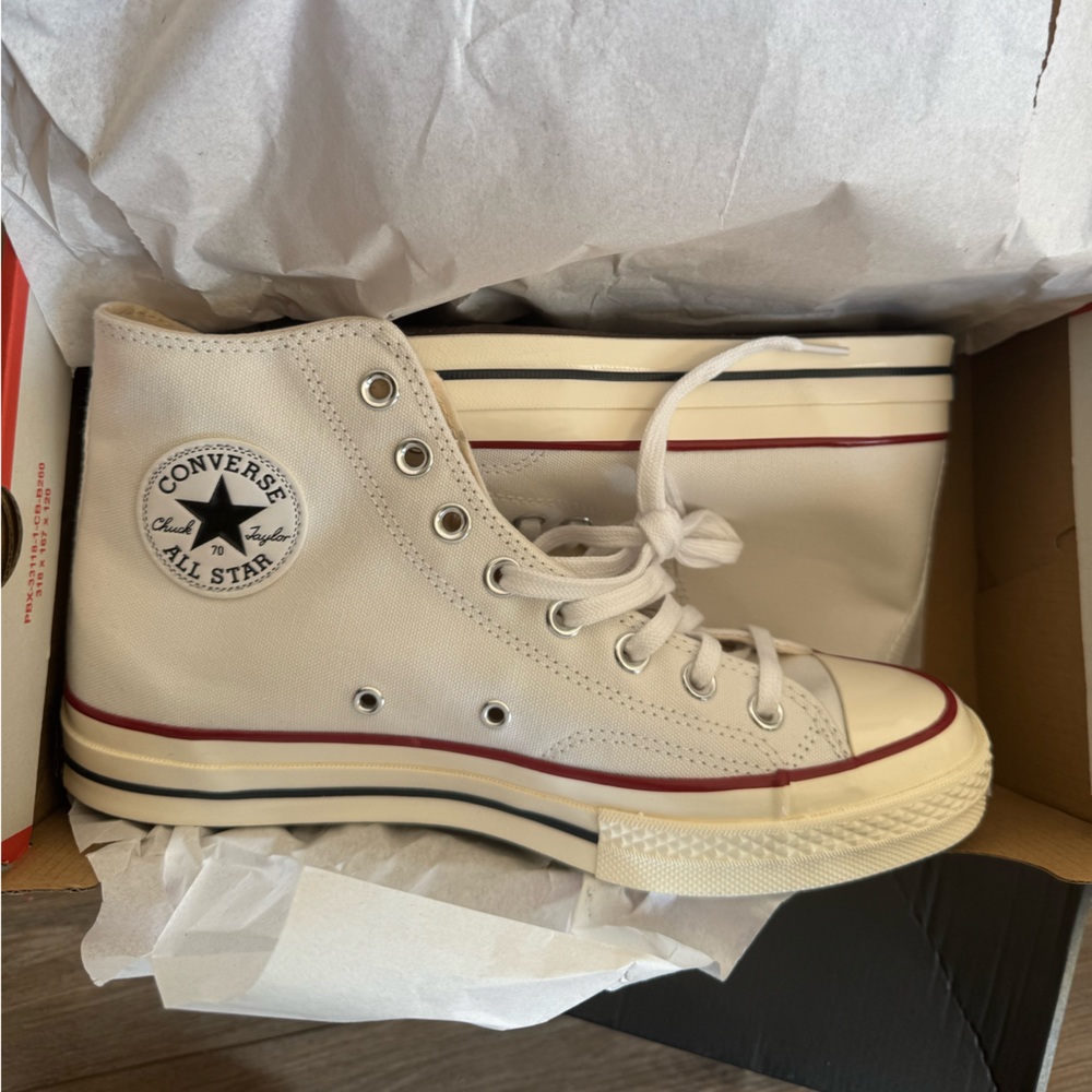 New!! Converse Chuck 70 White Canvas Mens 8 Women’s 10 - Picture 7 of 7